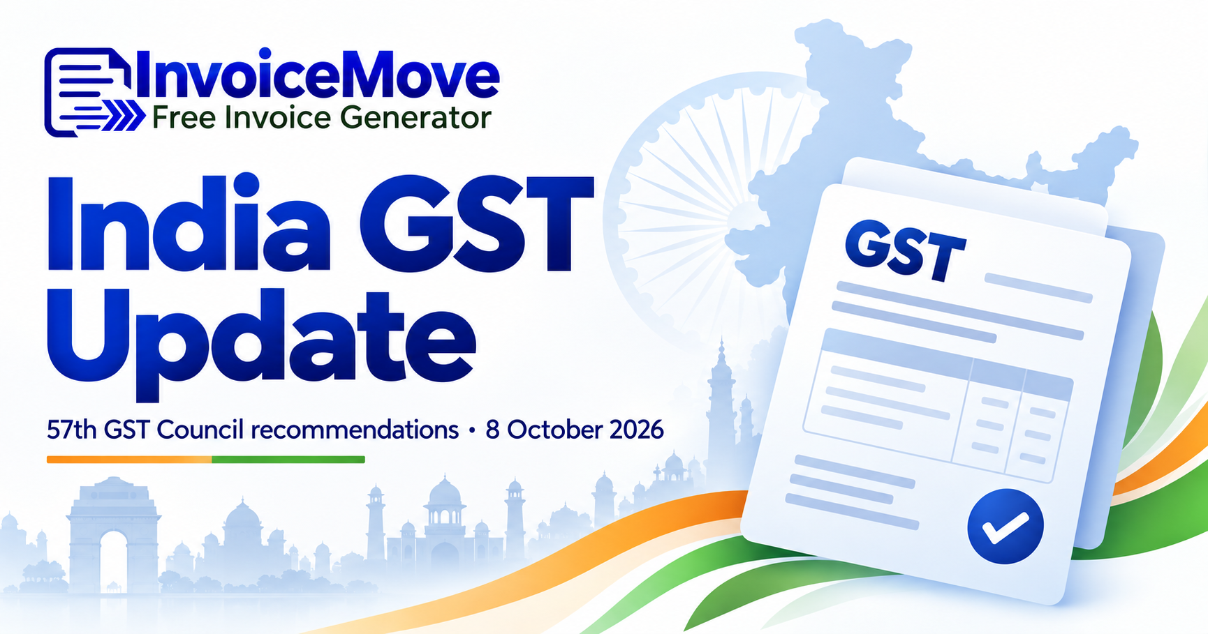 InvoiceMove India GST update and 57th GST Council recommendations